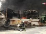 Пожарные на месте возгорания Пожарные на месте возгорания
