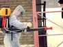 Санитарная обработка в зоне карантина Санитарная обработка в зоне карантина