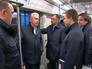 Сергей Собянин осматривает новую станцию метро Сергей Собянин осматривает новую станцию метро
