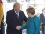 Президент США Дональд Трамп и канцлер Германии Ангела Меркель во время встречи Президент США Дональд Трамп и канцлер Германии Ангела Меркель во время встречи