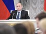 Президент России Владимир Путин на заседании Президент России Владимир Путин на заседании