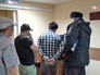 Задержанные нелегальные мигранты в отделении полиции Задержанные нелегальные мигранты в отделении полиции