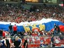 Сербские болельщики развернули Российский флаг Сербские болельщики развернули Российский флаг