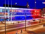 Дворец Культуры в Дрездене в цветах Российского флага Дворец Культуры в Дрездене в цветах Российского флага