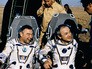 Участники полета на корабле "Союз Т-13" Владимир Джанибеков (справа налево) и Георгий Гречко после приземления Участники полета на корабле "Союз Т-13" Владимир Джанибеков (справа налево) и Георгий Гречко после приземления