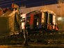 На месте столкновения поезда и электрички На месте столкновения поезда и электрички