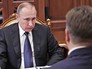 Президент России Владимир Путин и министр транспорта Максим Соколов Президент России Владимир Путин и министр транспорта Максим Соколов