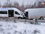 Последствия ДТП с двумя микроавтобусами Последствия ДТП с двумя микроавтобусами