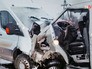 Последствия ДТП с двумя микроавтобусами Последствия ДТП с двумя микроавтобусами