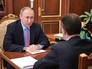 Президент России Владимир Путин и министр труда и социальной защиты Максим Топилин Президент России Владимир Путин и министр труда и социальной защиты Максим Топилин