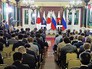 Владимир Путин и Синдзо Абэ на пресс-конференции Владимир Путин и Синдзо Абэ на пресс-конференции
