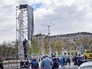 Последствия падения металлической конструкции на площади в Перми Последствия падения металлической конструкции на площади в Перми