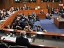 Бывший глава ФБР Джеймс Коми на слушаньях в Сенате США Бывший глава ФБР Джеймс Коми на слушаньях в Сенате США