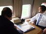 Дмитрий Медведев смотрит в иллюминатор вертолета Дмитрий Медведев смотрит в иллюминатор вертолета