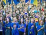 Жители Украины на митинге Жители Украины на митинге