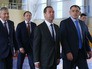 Председатель правительства России Дмитрий Медведев во время посещения Академии борьбы имени Аслана Хадарцева во Владикавказе Председатель правительства России Дмитрий Медведев во время посещения Академии борьбы имени Аслана Хадарцева во Владикавказе