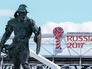 Логотип Кубка конфедераций FIFA 2017 на стадионе "Спартак" в Москве Логотип Кубка конфедераций FIFA 2017 на стадионе "Спартак" в Москве