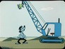 Кадр из мультипликационного фильма "Ну, погоди" режиссера Вячеслава Котеночкина студии "Союзмультфильм" Кадр из мультипликационного фильма "Ну, погоди" режиссера Вячеслава Котеночкина студии "Союзмультфильм"