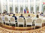 Президент России Владимир Путин на встрече с учителями Президент России Владимир Путин на встрече с учителями