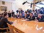 Глава МИД России Сергей Лавров на встрече с лидером движения "Завтрашний день Сирии" Ахмедом аль-Джарбой Глава МИД России Сергей Лавров на встрече с лидером движения "Завтрашний день Сирии" Ахмедом аль-Джарбой