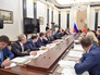 Президент России Владимир Путин на заседании с членами Правительства Президент России Владимир Путин на заседании с членами Правительства