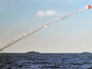 Пуск ракет "Калибр" с корабля ВМФ России Пуск ракет "Калибр" с корабля ВМФ России