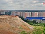 Кучинский мусорный полигон в Балашихе на фоне жилых домов Кучинский мусорный полигон в Балашихе на фоне жилых домов