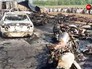 Последствия возгорания бензовоза в Пакистане Последствия возгорания бензовоза в Пакистане