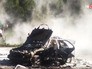 На месте взрыва автомобиля в Киеве На месте взрыва автомобиля в Киеве