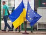 Флаги Евросоюза и Украины Флаги Евросоюза и Украины
