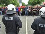 Полиция Германии разгоняет митинг Полиция Германии разгоняет митинг