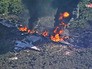 Крушение военного самолета в США Крушение военного самолета в США
