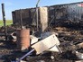 На месте пожара дома в Красноярском крае На месте пожара дома в Красноярском крае