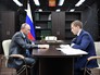 Президент России Владимир Путин и губернатор Амурской области Александр Козлов Президент России Владимир Путин и губернатор Амурской области Александр Козлов