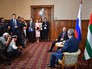 Президент России Владимир Путин и президент Абхазии Рауль Хаджимба Президент России Владимир Путин и президент Абхазии Рауль Хаджимба