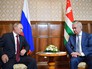 Президент России Владимир Путин и президент Абхазии Рауль Хаджимба Президент России Владимир Путин и президент Абхазии Рауль Хаджимба