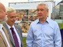 Сергей Собянин осматривает строительные работы Сергей Собянин осматривает строительные работы