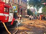 Пожарные на месте возгорания в Ростове-на-Дону Пожарные на месте возгорания в Ростове-на-Дону