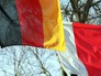 Флаги Польши и Германии Флаги Польши и Германии