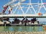 Установка арки Крымского моста Установка арки Крымского моста