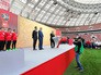 Владимир Путин и Джанни Инфантино на церемонии старта тура Кубка чемпионата мира по футболу 2018 года Владимир Путин и Джанни Инфантино на церемонии старта тура Кубка чемпионата мира по футболу 2018 года