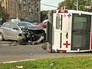 Последствия ДТП с участием машины скорой помощи Последствия ДТП с участием машины скорой помощи