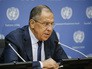 Глава МИД РФ Сергей Лавров на пресс-конференции в ООН Глава МИД РФ Сергей Лавров на пресс-конференции в ООН