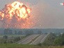 Пожар на крупном складе с боеприпасами в Винницкой области, Украина Пожар на крупном складе с боеприпасами в Винницкой области, Украина