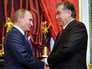 Президент России Владимир Путин и президент Таджикистана Эмомали Рахмон на саммите в Уфе Президент России Владимир Путин и президент Таджикистана Эмомали Рахмон на саммите в Уфе