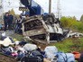 Пассажирский автобус, столкнувшийся c поездом на железнодорожном переезде во Владимирской области Пассажирский автобус, столкнувшийся c поездом на железнодорожном переезде во Владимирской области