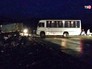 Последствия ДТП с участием автобуса и грузовика Последствия ДТП с участием автобуса и грузовика