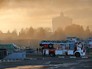 Пожарные на месте возгорания Пожарные на месте возгорания