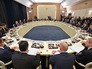 Президент России Владимир Путин во время встречи с представителями деловых кругов Германии Президент России Владимир Путин во время встречи с представителями деловых кругов Германии