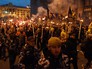 Участники марша в Киеве, приуроченного к годовщине создания УПА Участники марша в Киеве, приуроченного к годовщине создания УПА